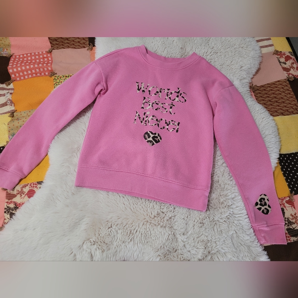 "LUCY" pink sweater size 6